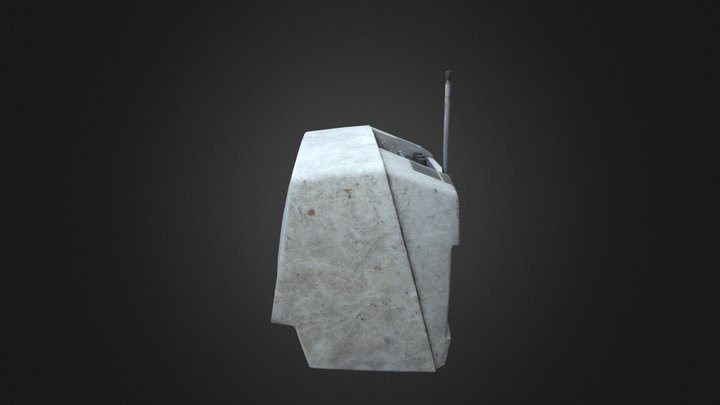 Old dirty TV 3D Model