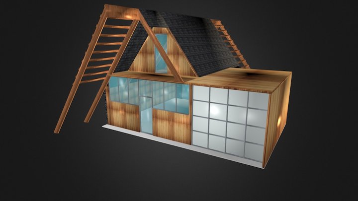 TinyHouse_One Bed 3D Model