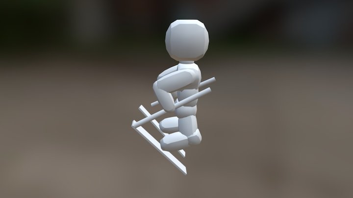 Poses Opdracht: Skiing 3D Model