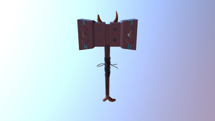 Viking hammer 3D Model