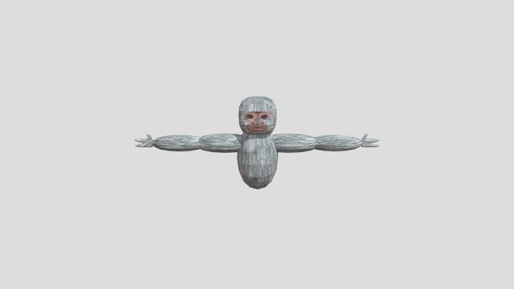 Gorilla tag fan game player model 3D Model