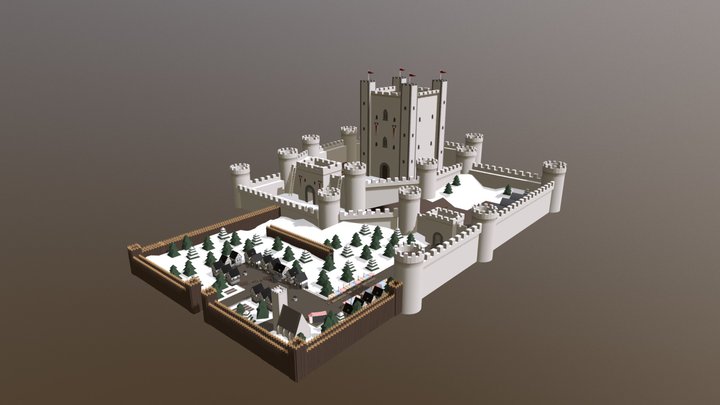 Castillo Medieval 3D Model
