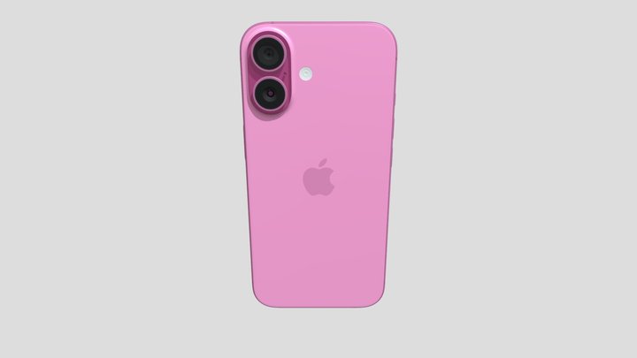 iPhone 16 Pink Free 3D Model