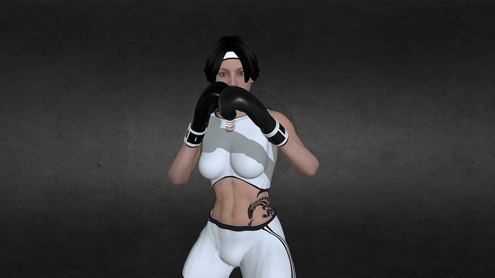 Laura Boxing 3D Model