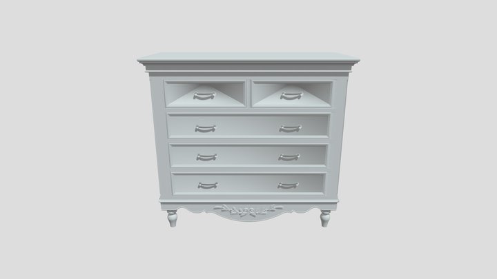 Комод "Марсель" с 5 ящиками RPPC1 3D Model