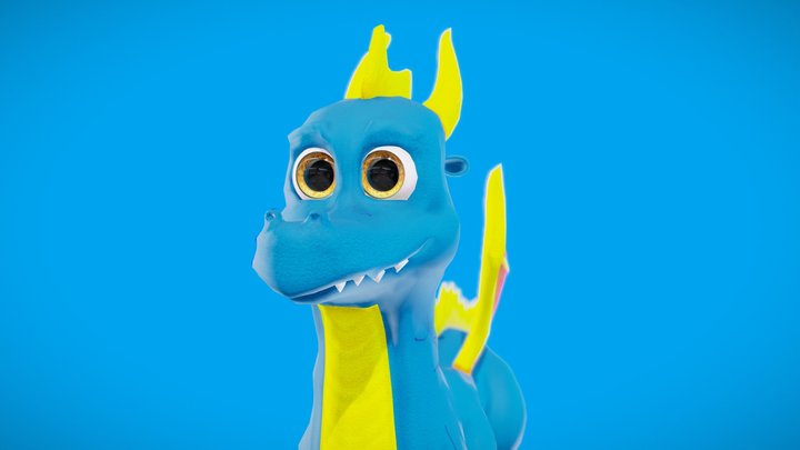 a cute Dragon 3D Model