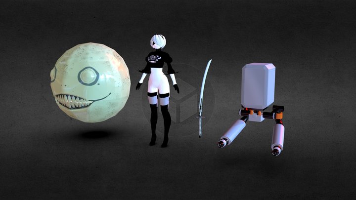 Nier Automata 3D Model