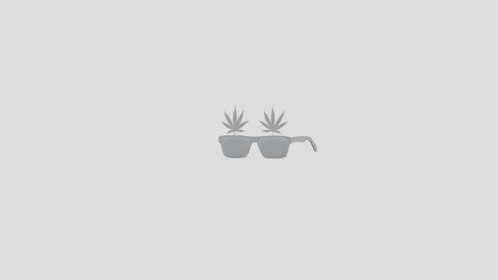 Marijuana sunglasses 3D Model