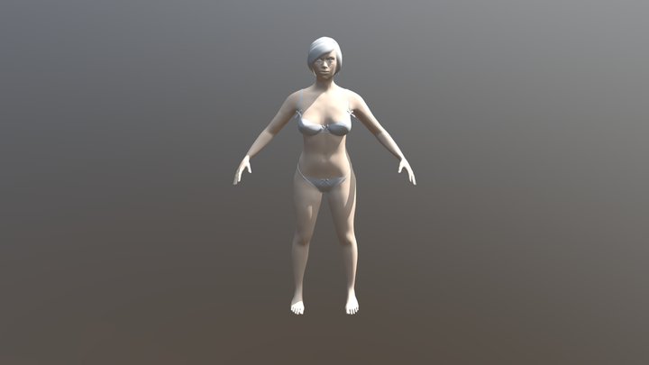 Anita-2 woman image 3D Model