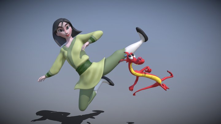 Mulan 3D Model