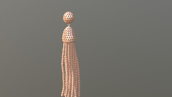 Tassel Earring 3D Model