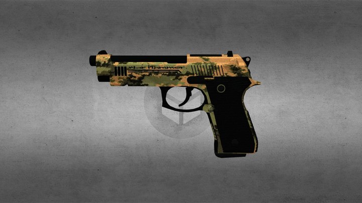 Dual Pistol | War Hammer | Skin CS:GO 3D Model
