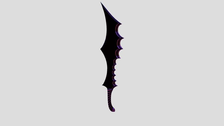 Elsa´s Black Kukri 3D Model