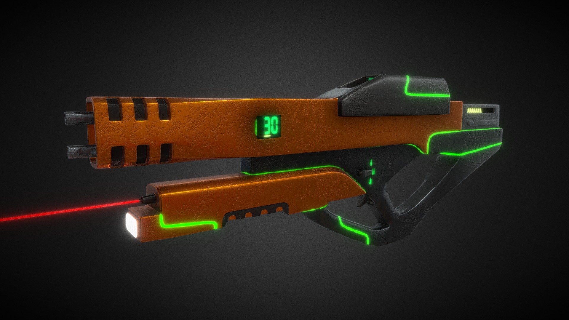 Future/Fancy Rifle - 3D model by GreGrey452 [787a2f2] - Sketchfab
