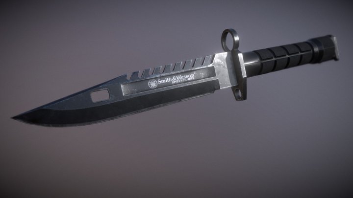 Smith & Wesson M9 Bayonet 3D Model
