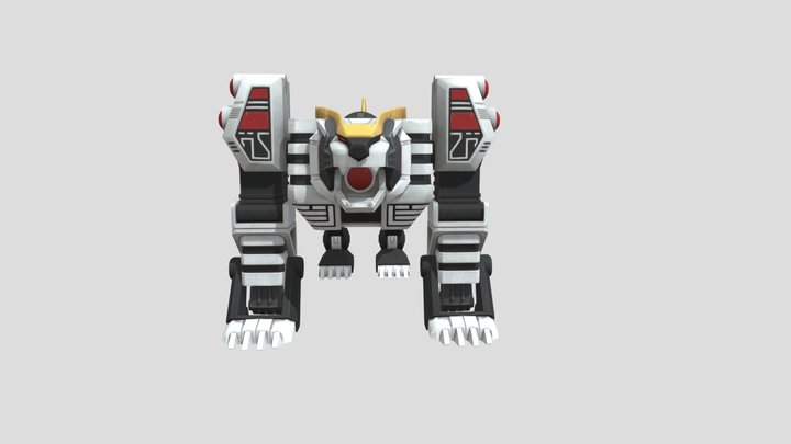 White Tigerzord - Power Rangers 3D Model