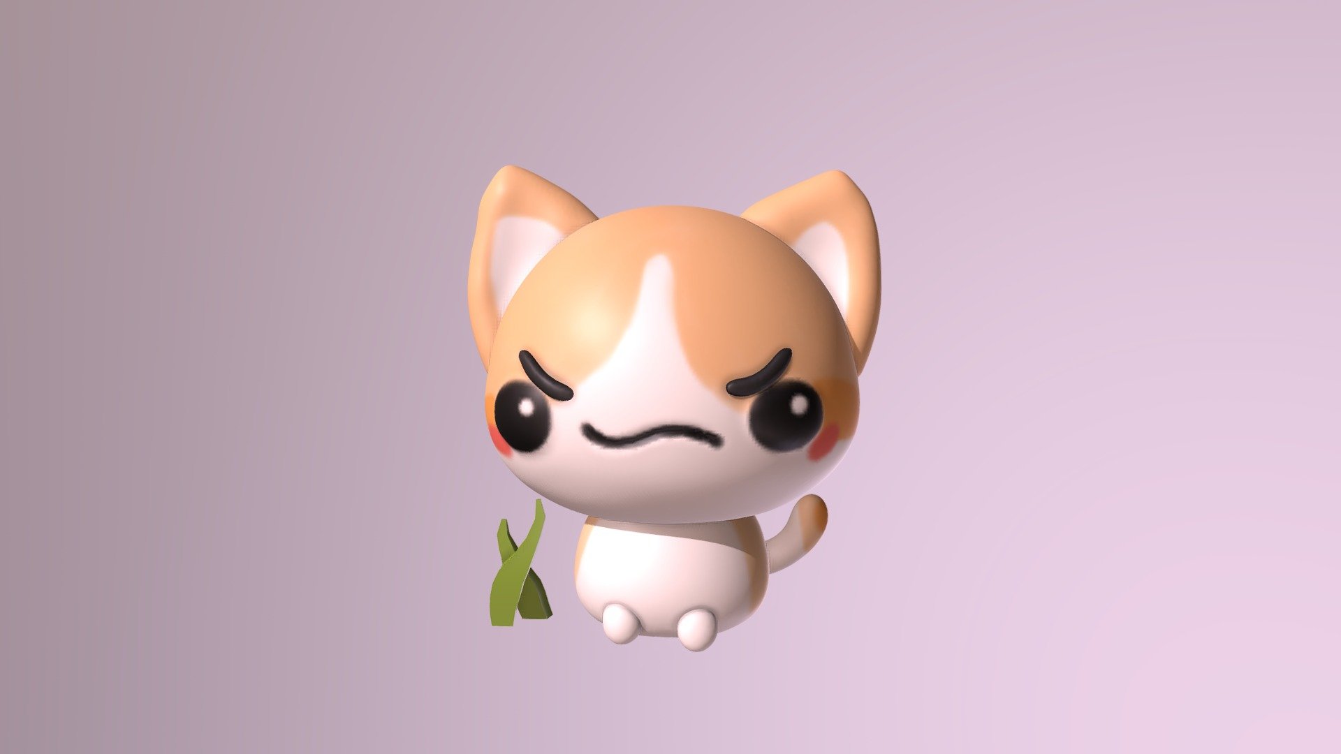 cute animal cat Download Free 3D model by ZhangWanqing 787d7e2