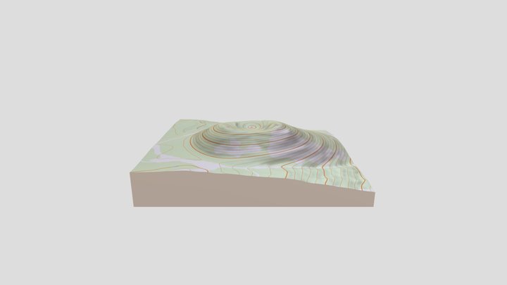 Unnamed Butte, Lava Beds National Monument 3D Model