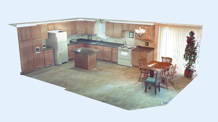 UW-Platteville Crime Scene House - Kitchen 3D Model