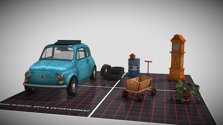 DAE_5_FINISHED_PROPS_GrandMa's House 3D Model