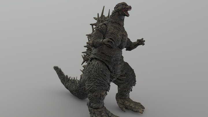 Godzilla Minus One Figurine 3D Scan – Modello 3D gratuito STL