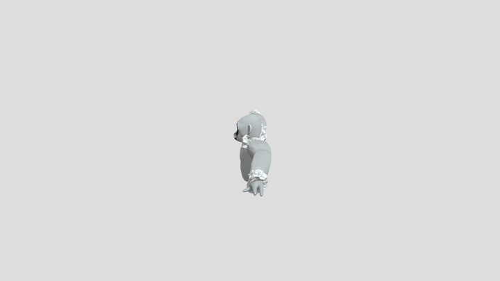 Rock Ape Lethal Ape (GLITCHED ANIMATION) 3D Model