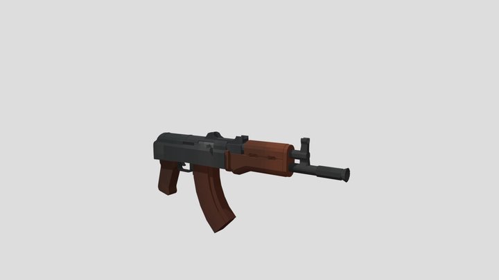 AKS74U LOW POLY 3D Model