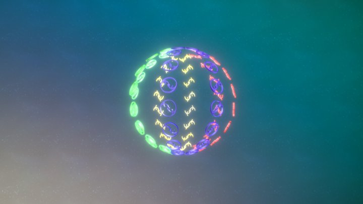 Cosmogram Atlas 3D Model