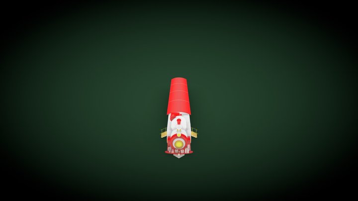 003_New Year's train 3D Model