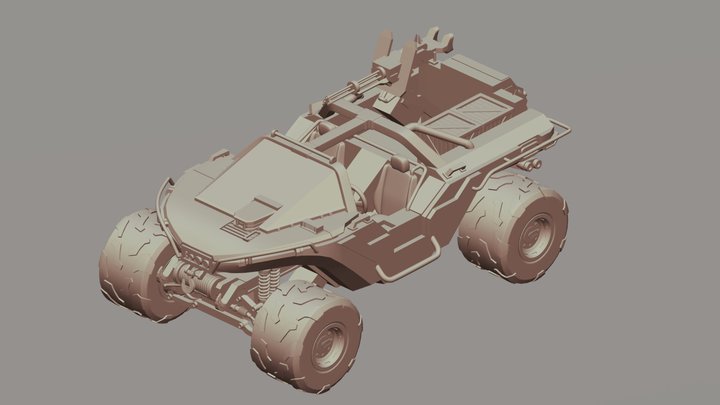 Halo Warthog 3D Model