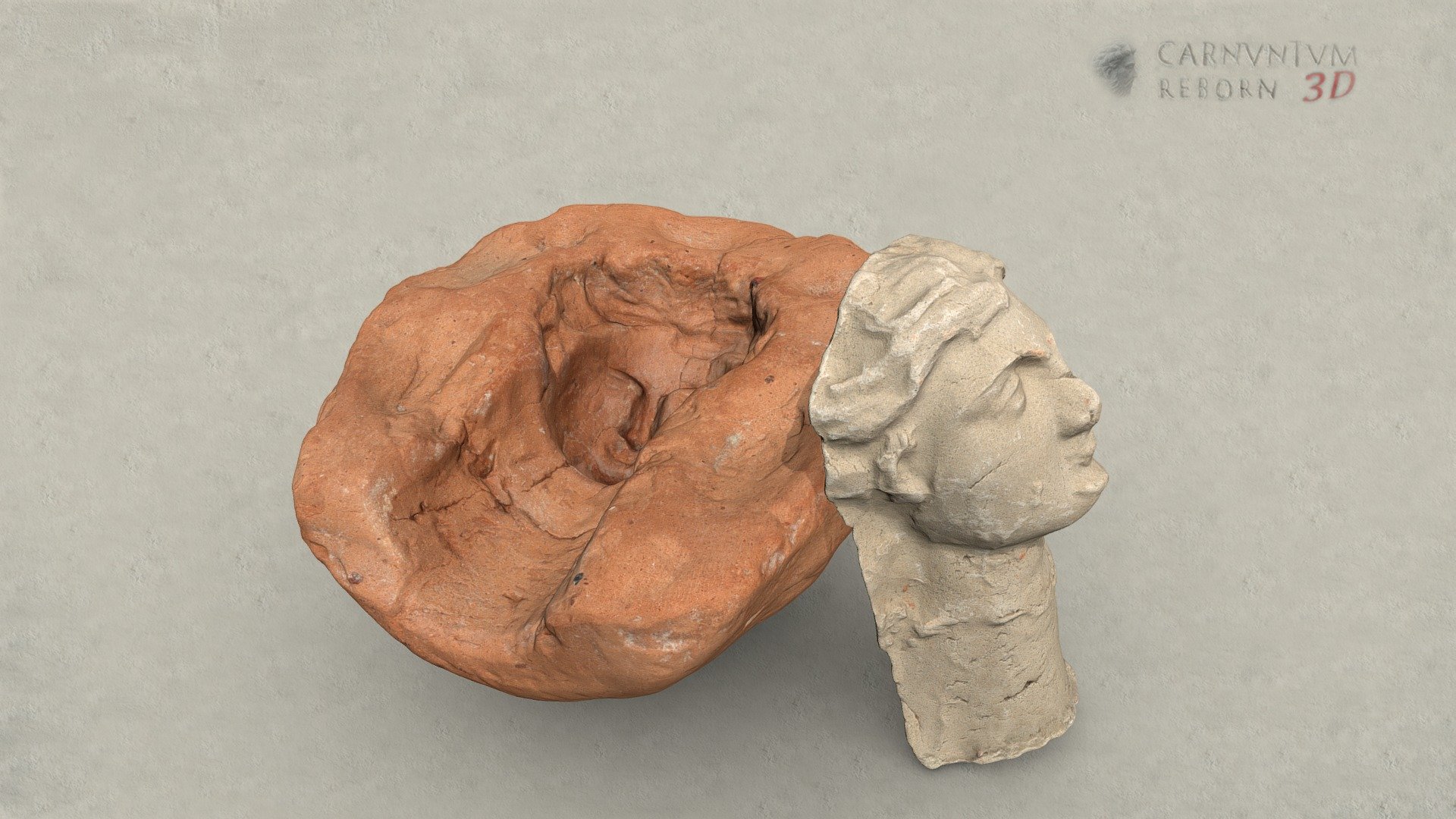Model eines Frauenkopfes — Sketchfab embed 3D viewer