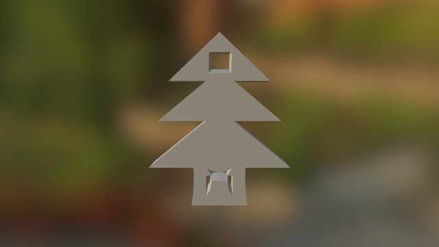 Christmas Tree Bunny 3D Model