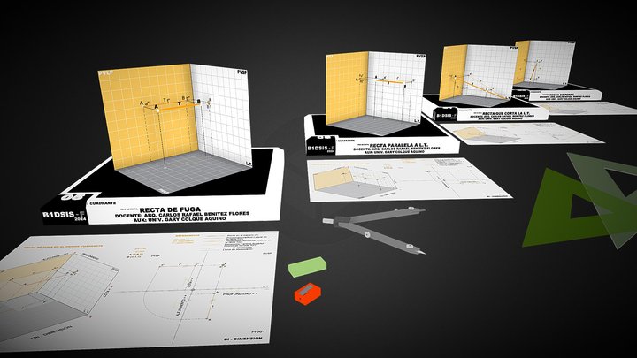 TIPOS DE RECTAS PARTE 2 3D Model
