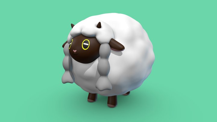 3D Pokémon model - Wooloo 3D Model