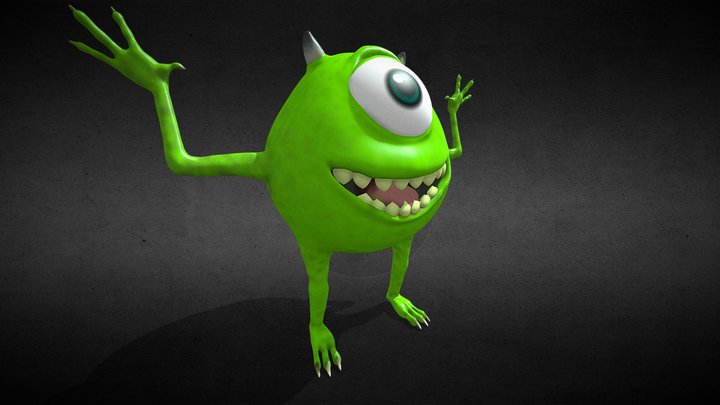 Randal boggs from Monster Inc free 3D model 3D printable