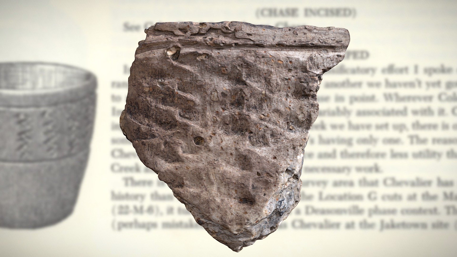 Chevalier Stamped Rim Fragment