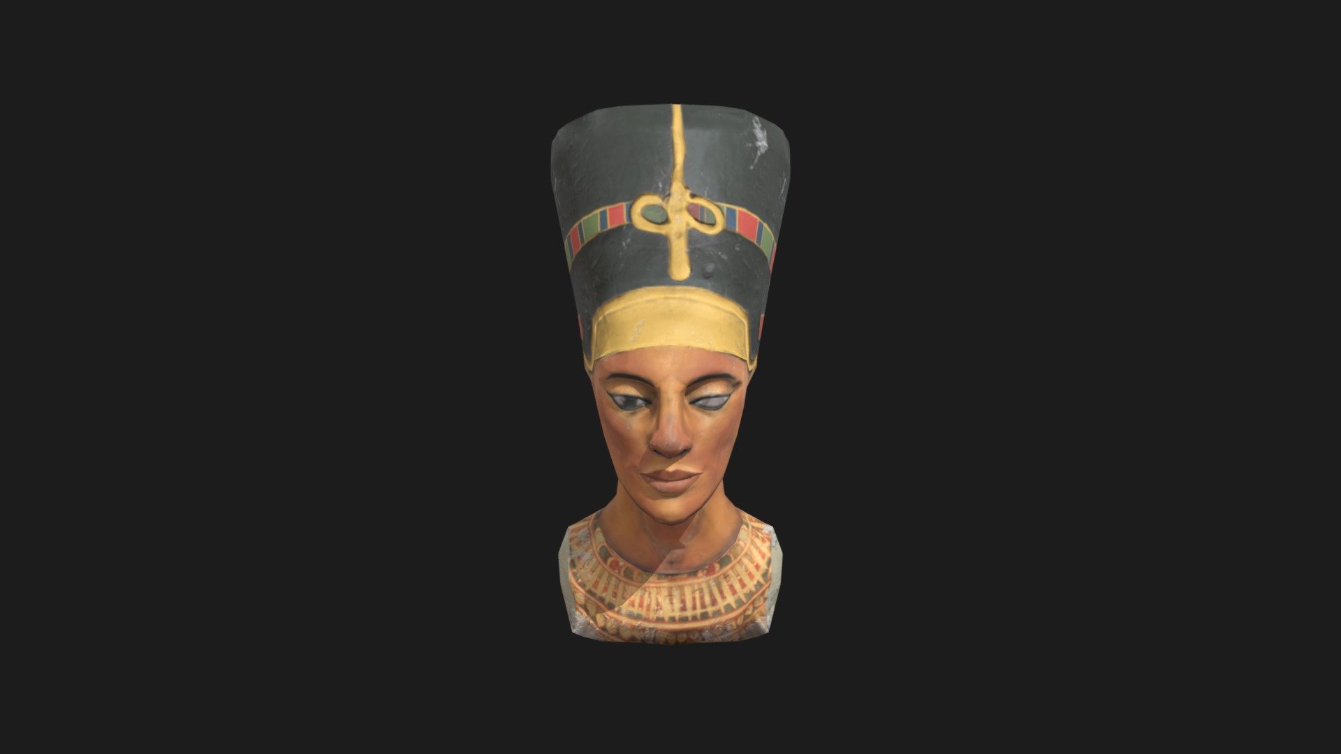 Nefertiti Bust >>> Low Poly - Buy Royalty Free 3d Model By Innoarea 