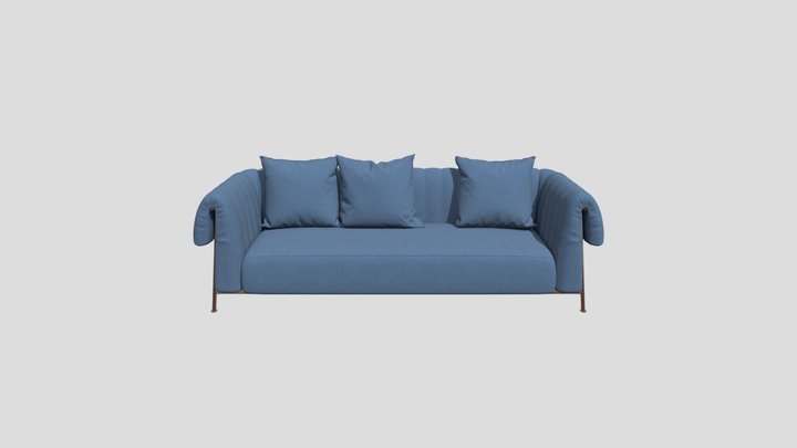 Sofa_AR_ Fabric_ Blue_ Rose Gold_ Joined_KC