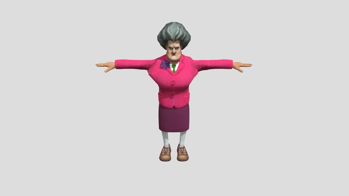 Scary teacher 3D Model