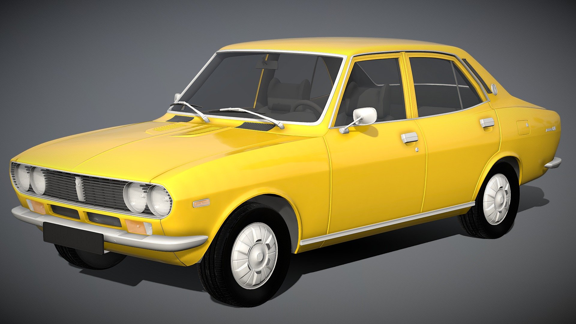 1974 Mazda 616 Sedan - Download Free 3D model by Res1n [7891e01