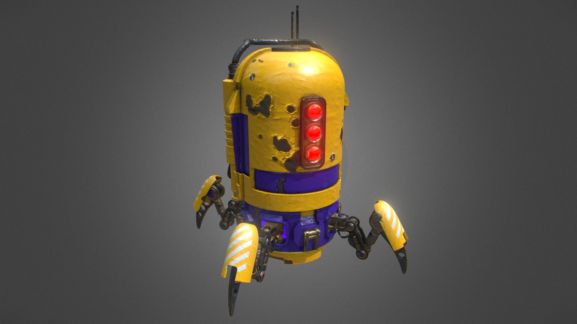 spiderbot texturing - Download Free 3D model by Federico Ferretti ...