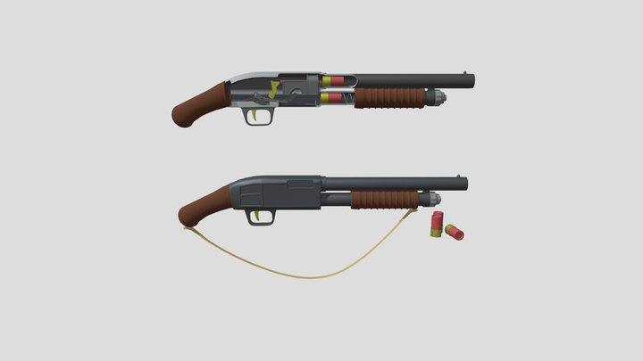 Shotgun 3D Model