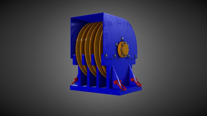 1. Fixed pulley/drive pulley 3D Model