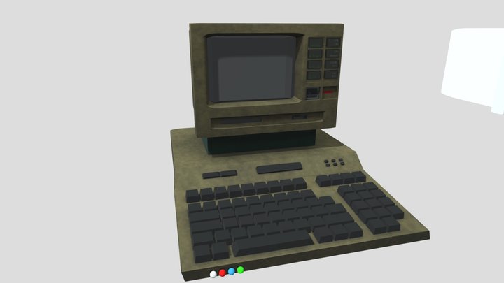 Vintage computer 3D Model