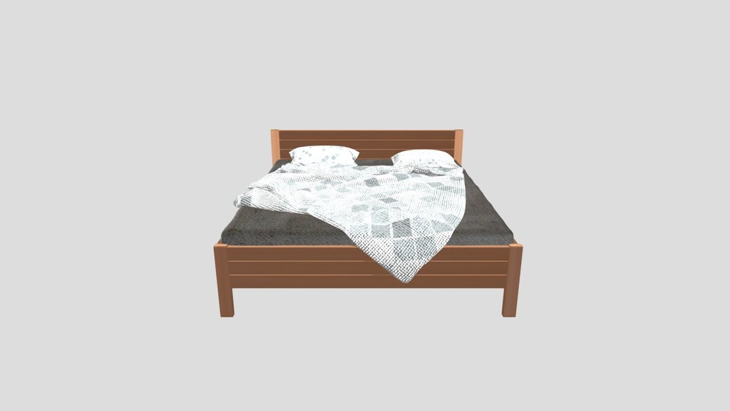 Wooden Bed Beech