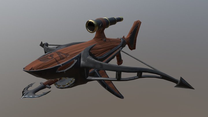 Shark Crossbow 3D Model