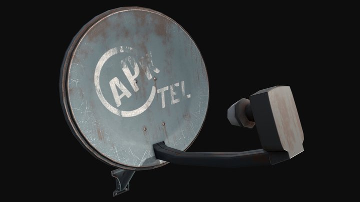 Antenna game-ready 3D Model