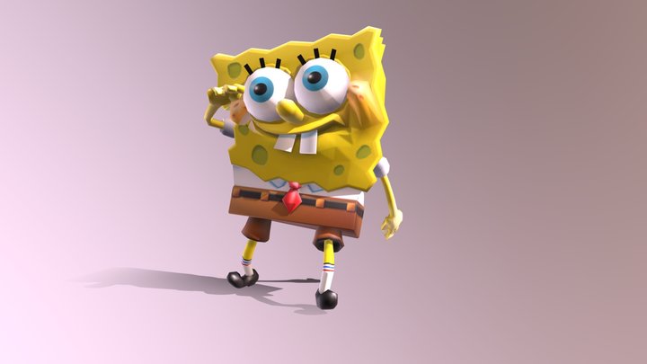 Swing Dancing spongebob 3D Model