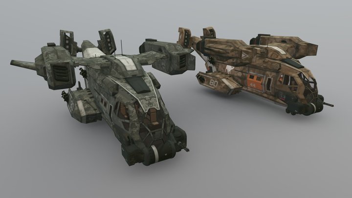 Call of Duty: Advanced Warfare - Razorback VTOL – Modello 3D gratuito STL