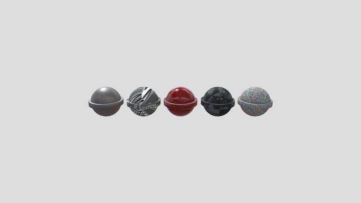 Spherical Textures 3D Model